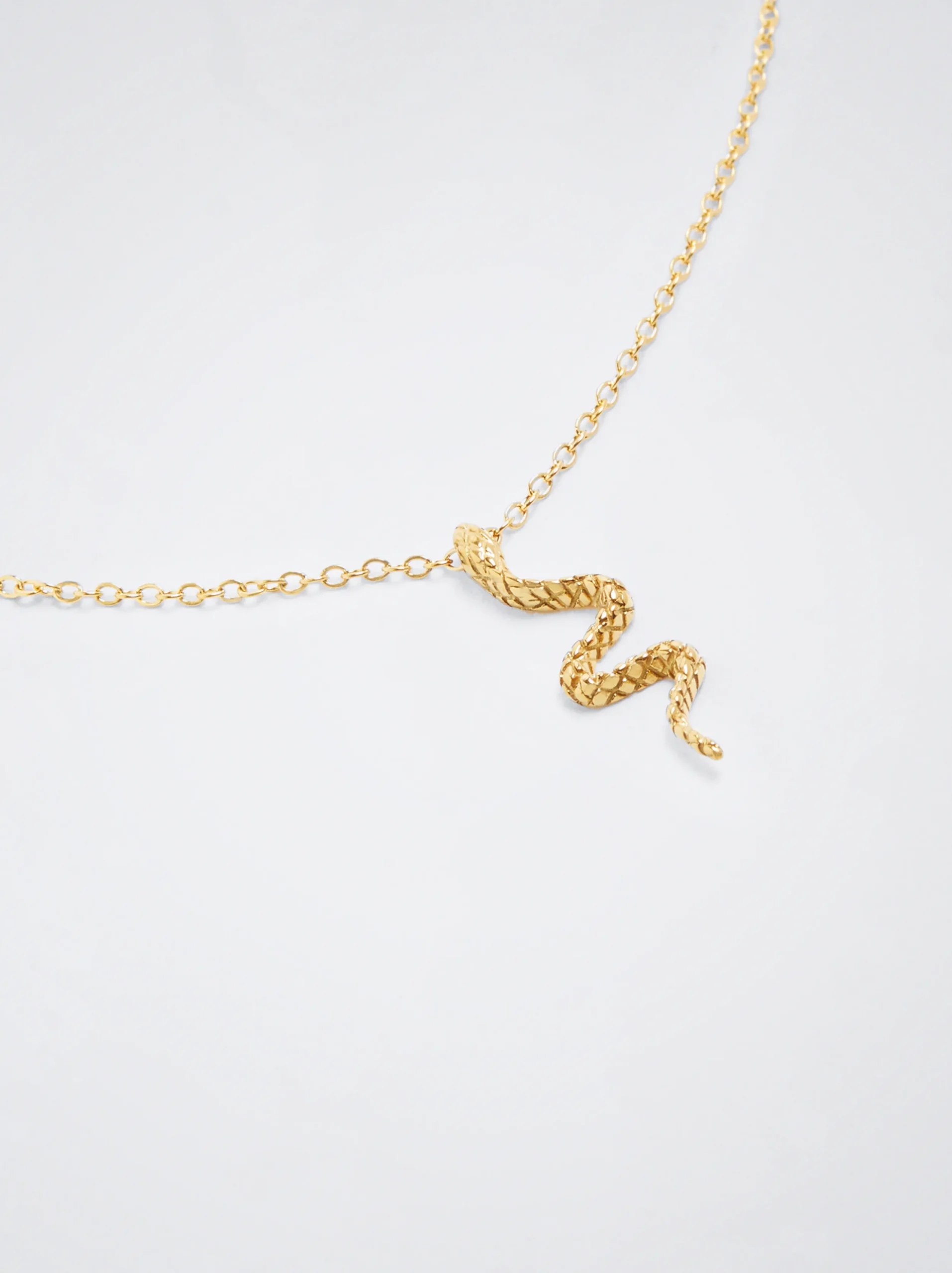 PARFOIS Collar De Acero Con Serpiente Dorado Best