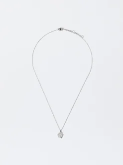 PARFOIS Collar De Acero Con Trébol Plateado Store