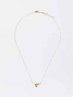 PARFOIS Collar De Acero Corazón Dorado Fashion