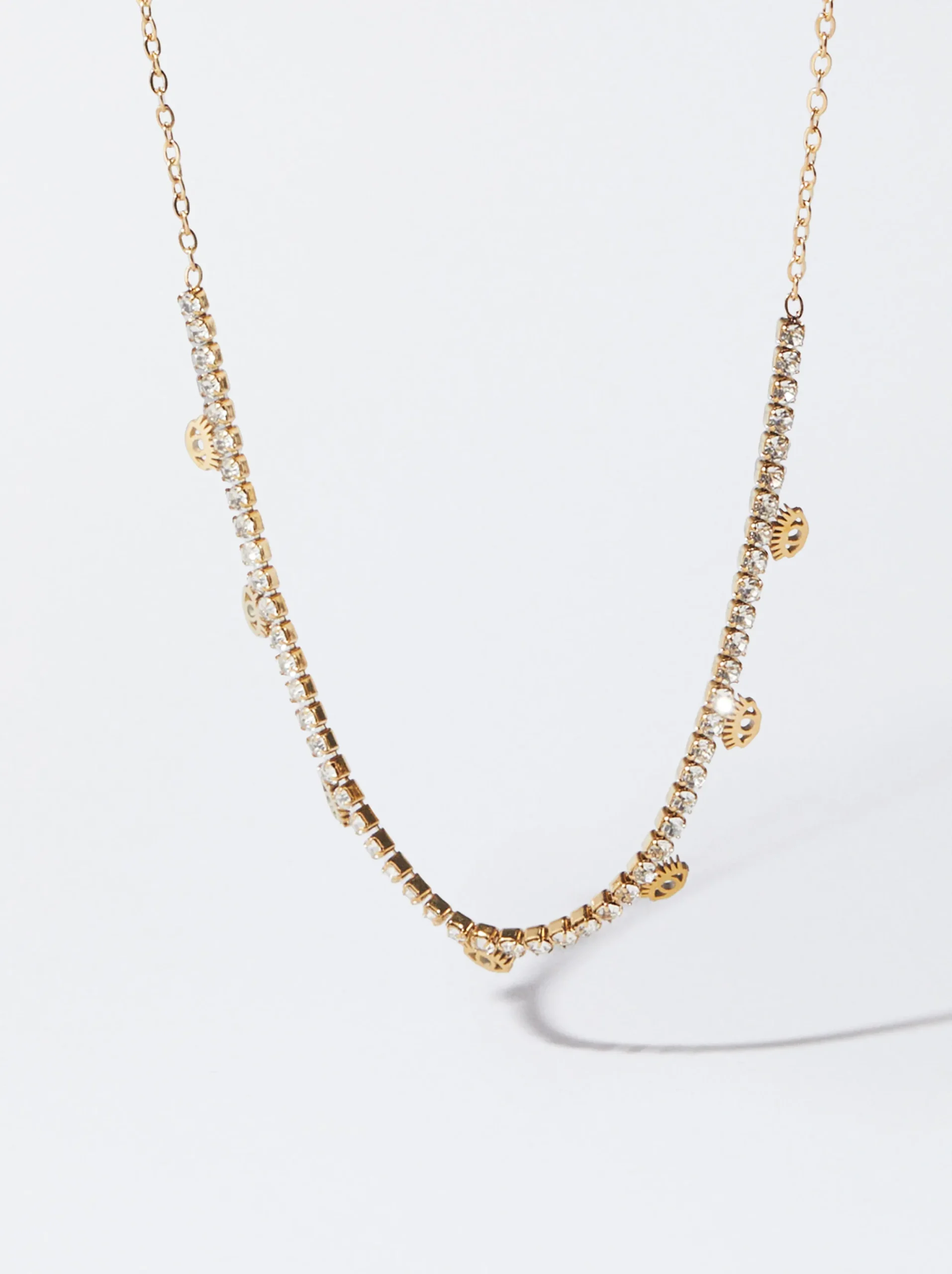 PARFOIS Collar De Acero Dorado Hot