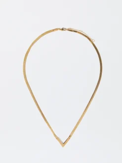 PARFOIS Collar De Acero Dorado Fashion