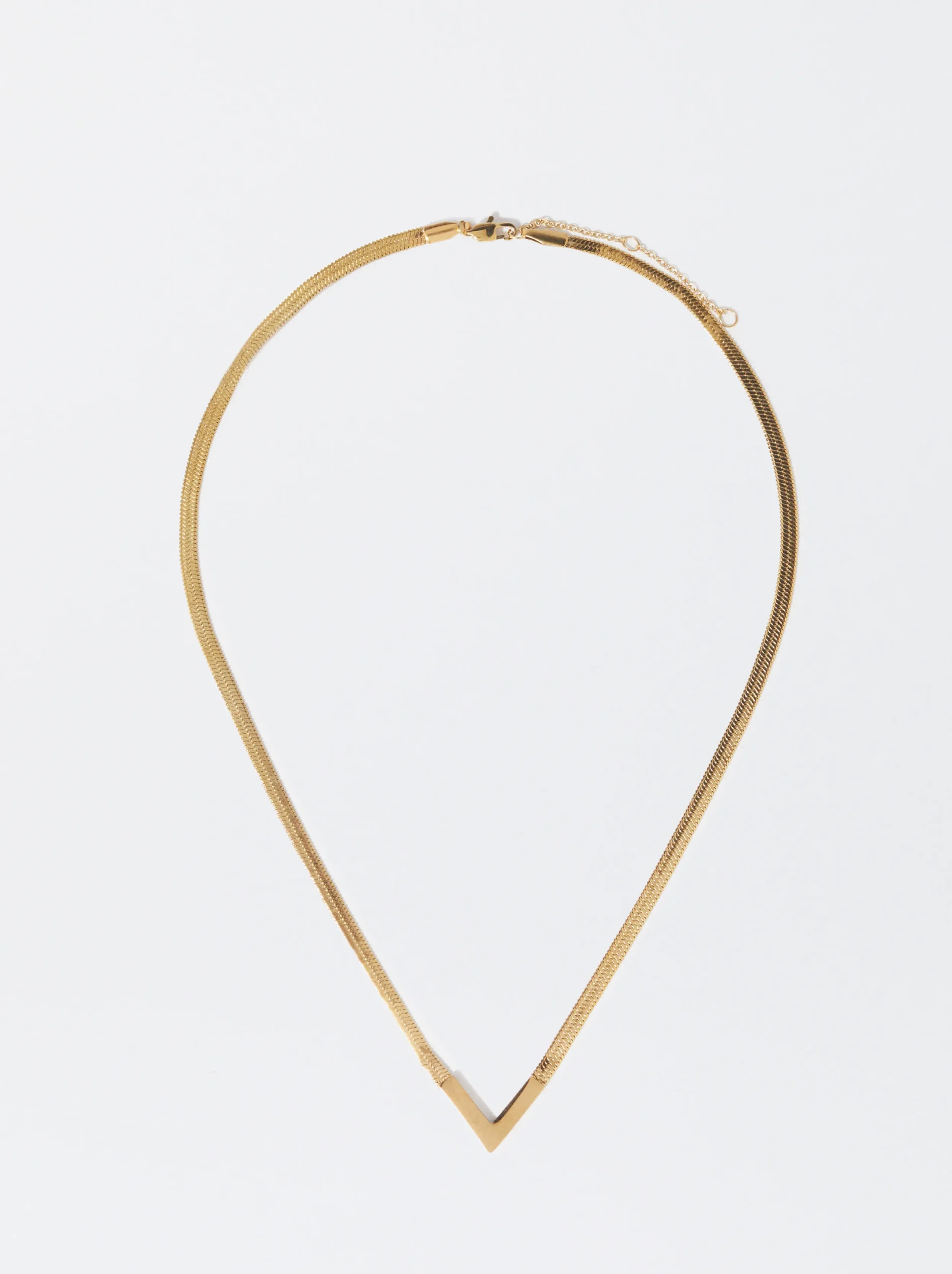 PARFOIS Collar De Acero Dorado Fashion