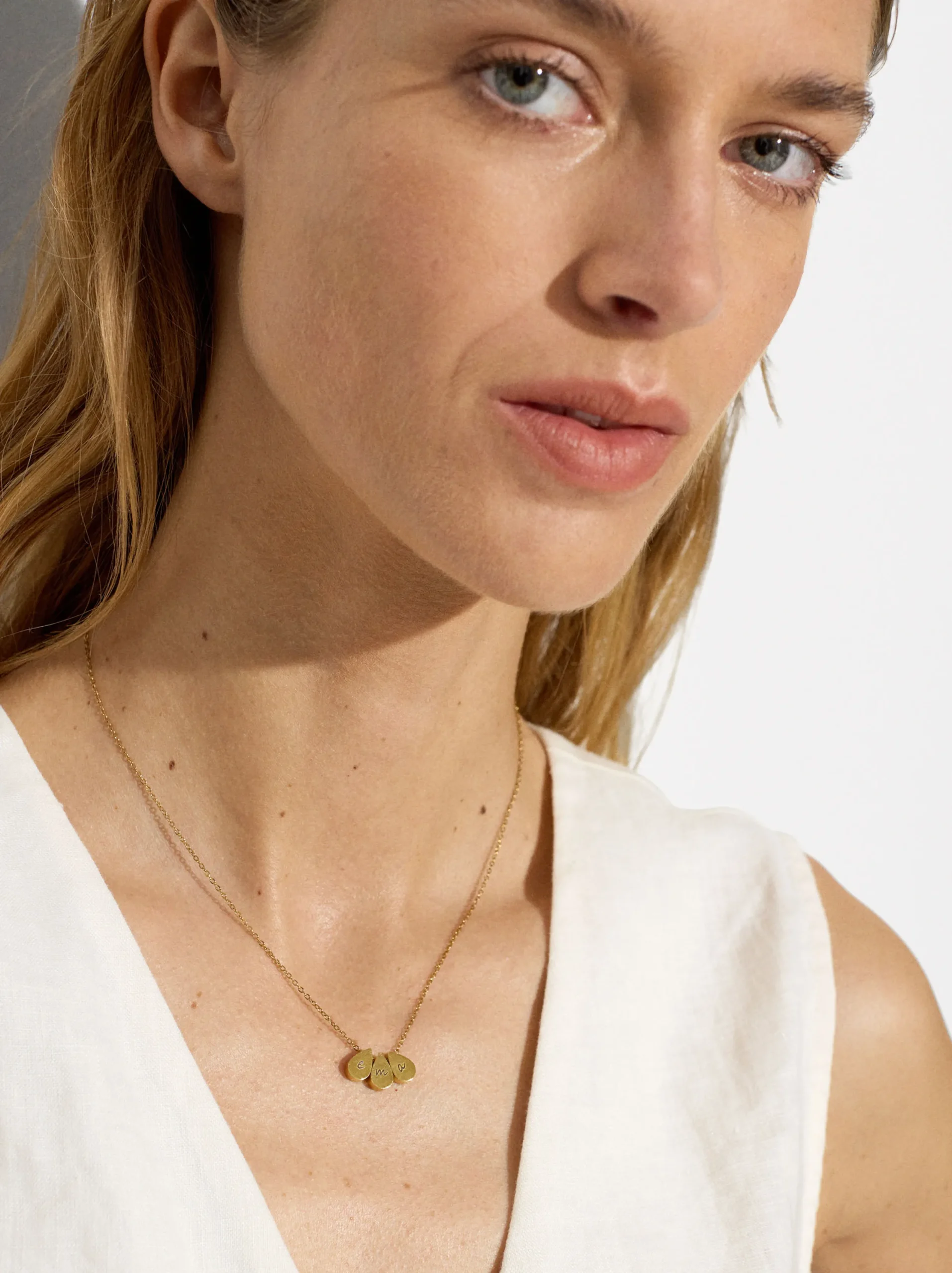 PARFOIS Collar De Acero Con Colgante Personalizable Dorado Best