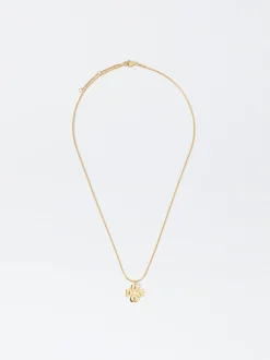 PARFOIS Collar De Acero Con Colgante Personalizable Dorado Discount