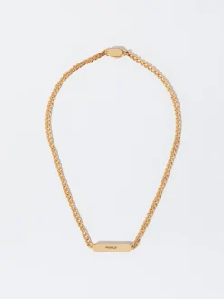 PARFOIS Collar De Acero Personalizable Dorado Discount