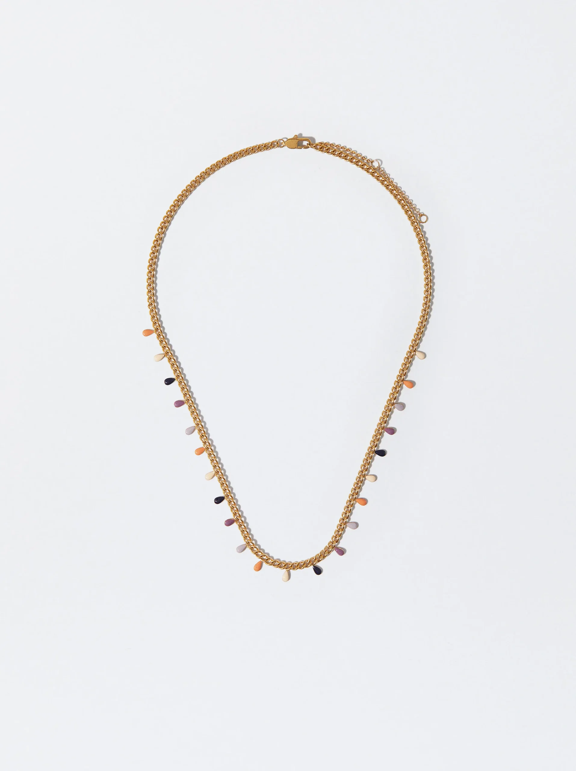 PARFOIS Collar De Acero Esmaltado Multicor Best