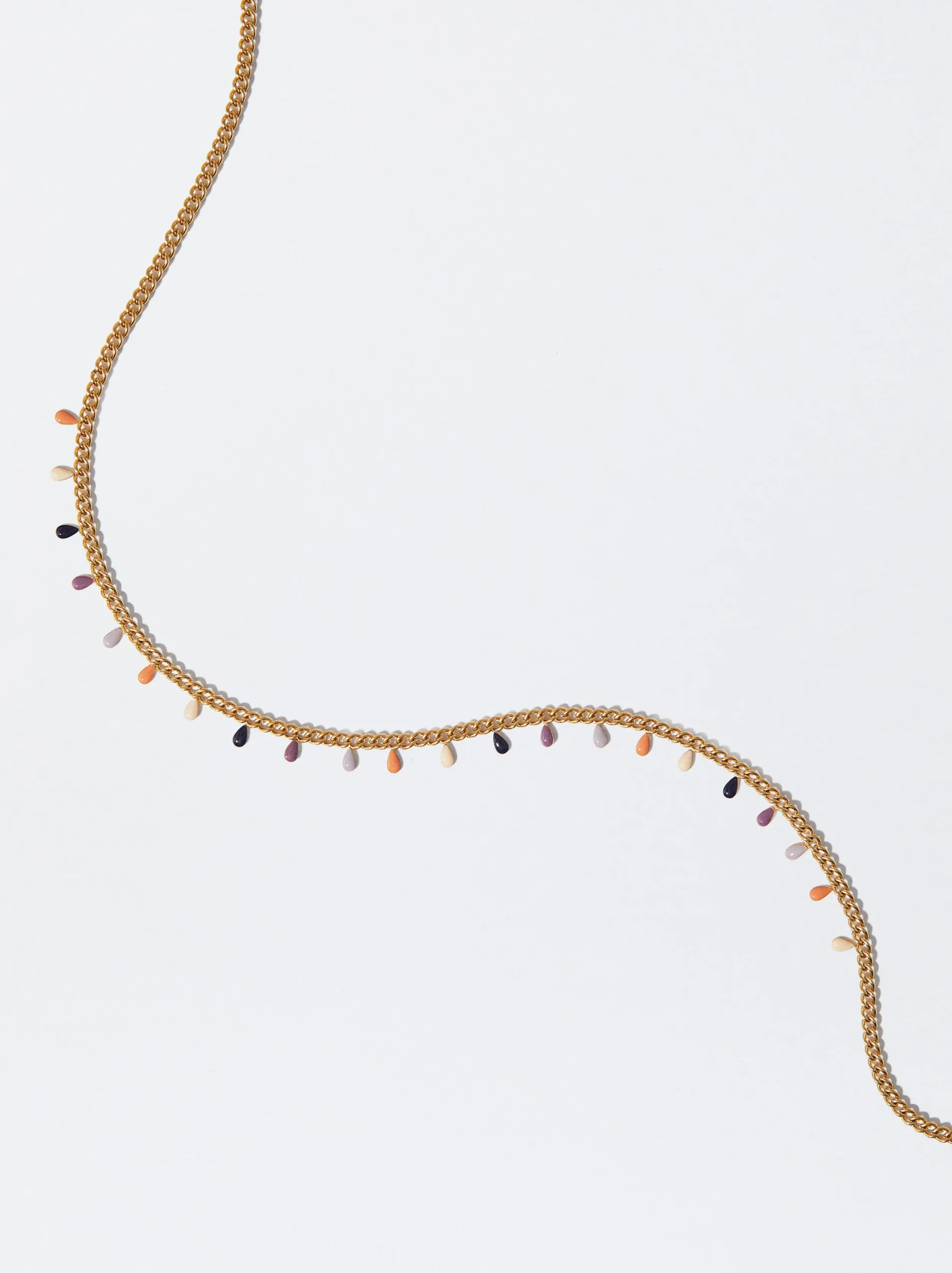 PARFOIS Collar De Acero Esmaltado Multicor Best