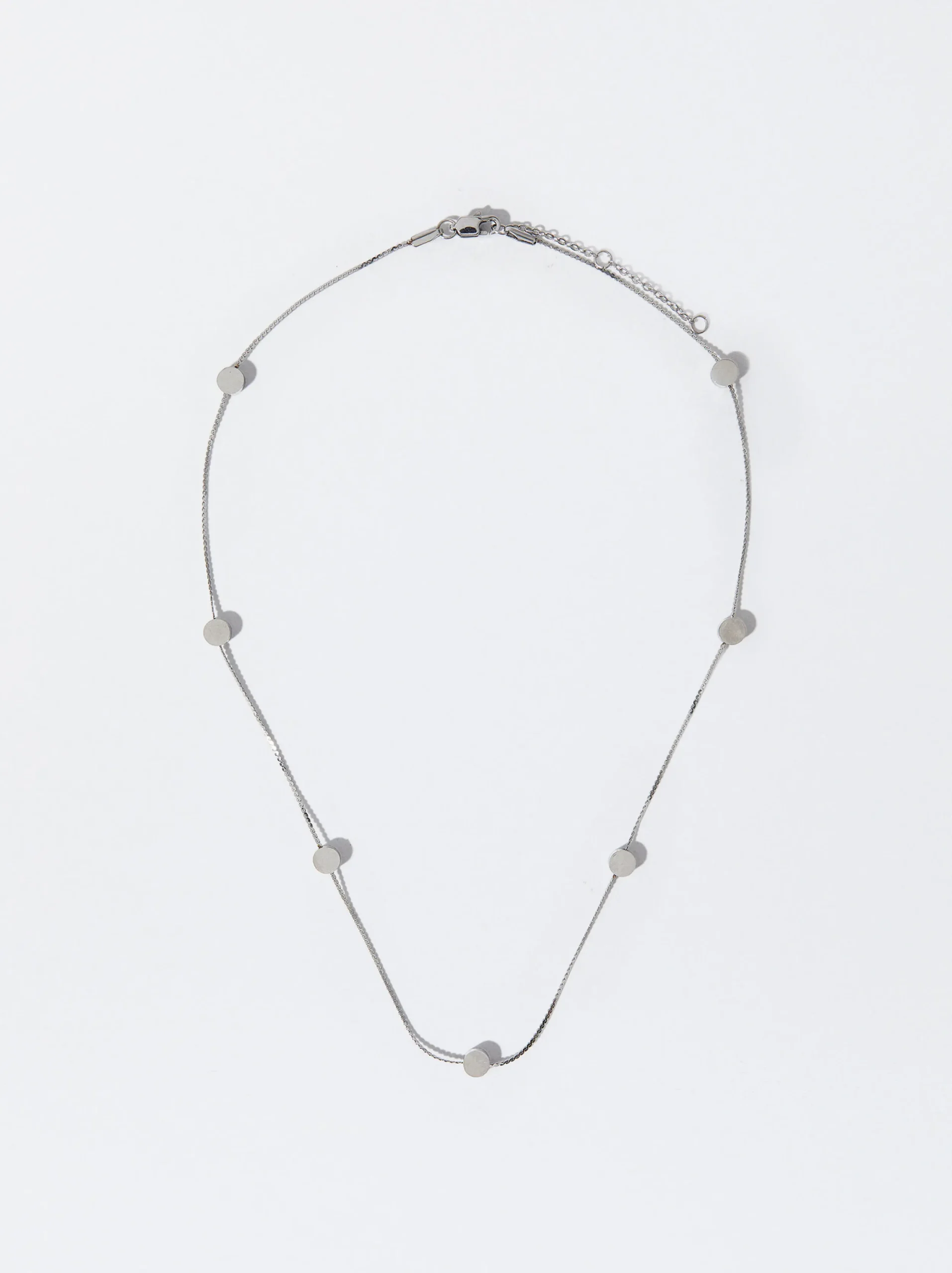 PARFOIS Collar De Acero Plateado Outlet