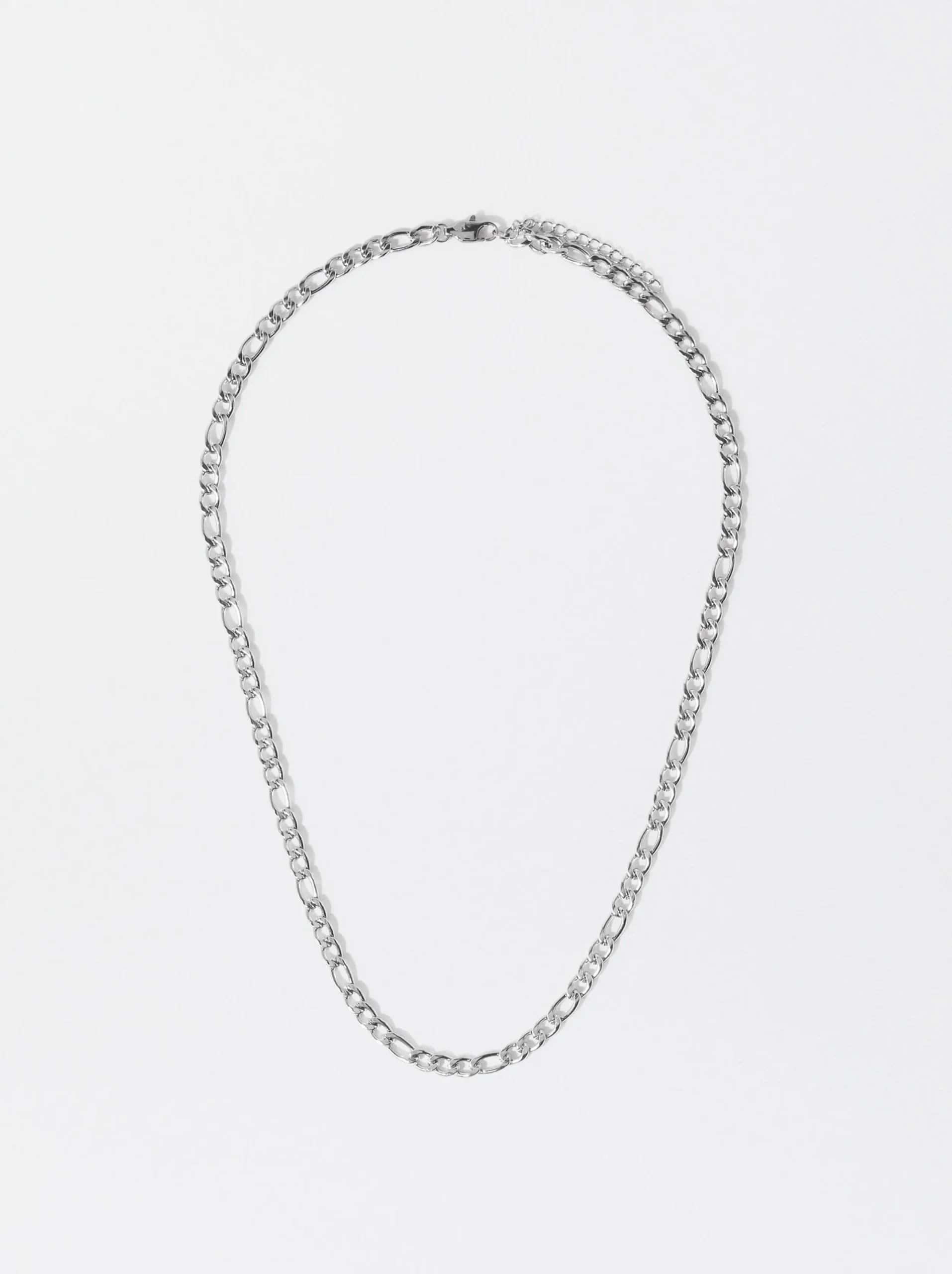 PARFOIS Collar De Acero Plateado Hot