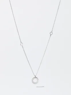 PARFOIS Collar De Acero Plateado Cheap