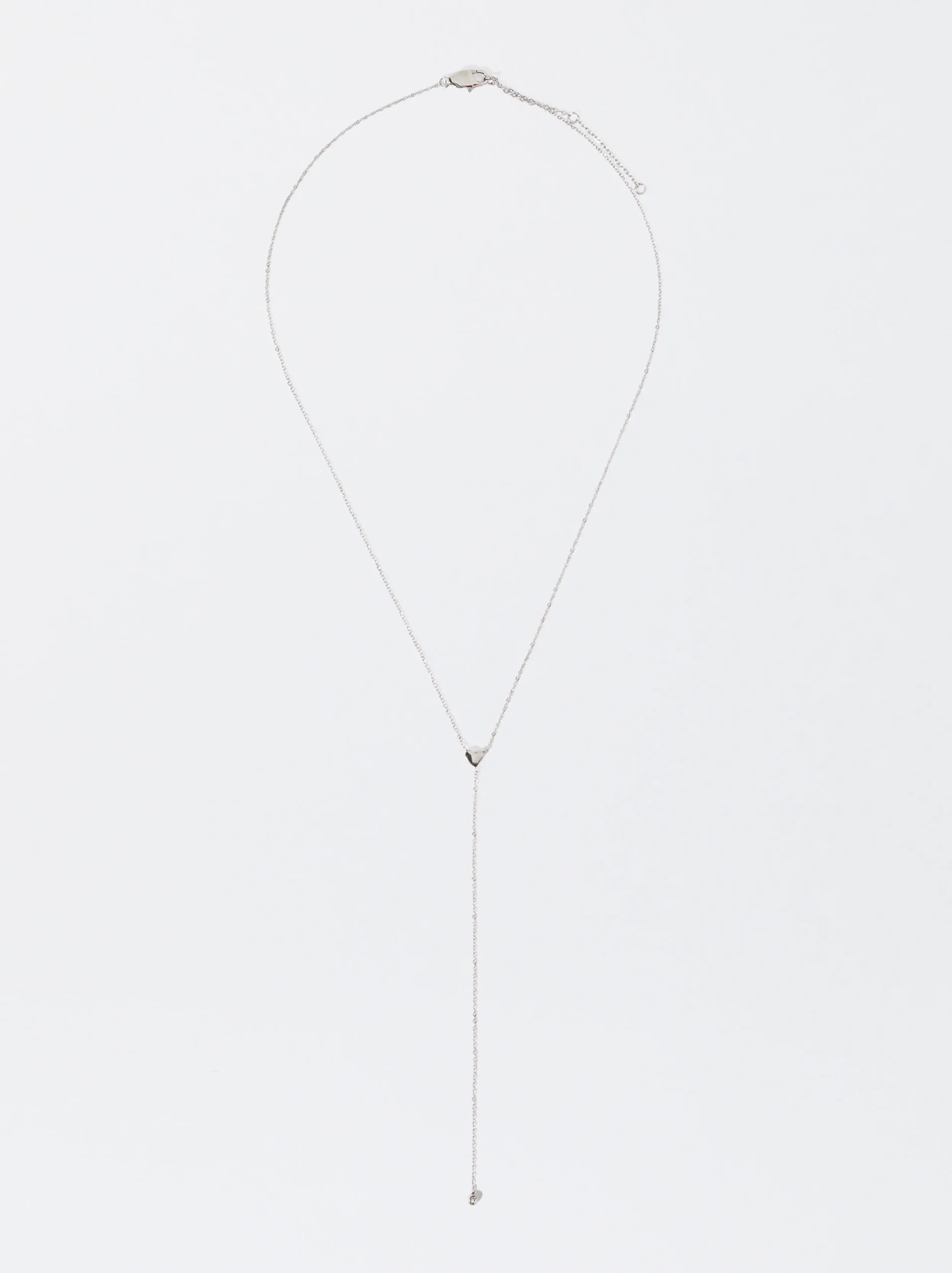 PARFOIS Collar De Acero Plateado Cheap