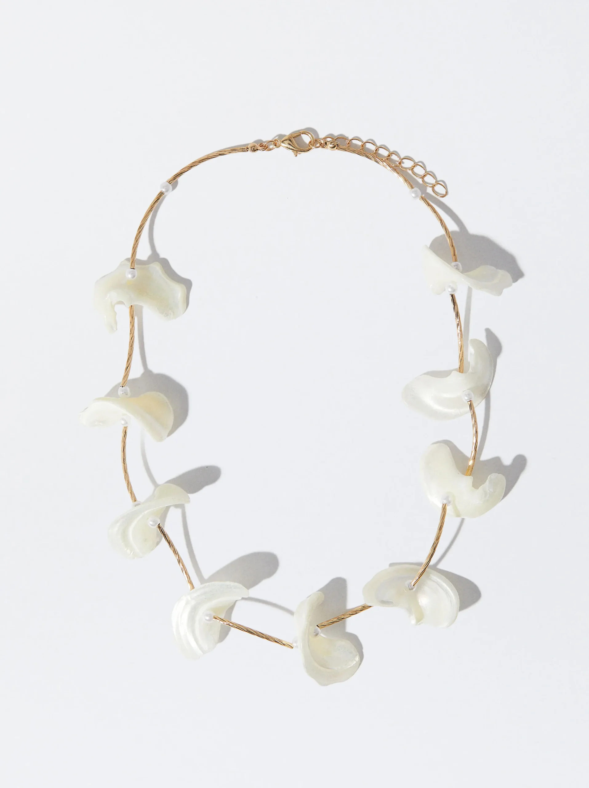 PARFOIS Collar De Concha Blanco Cheap