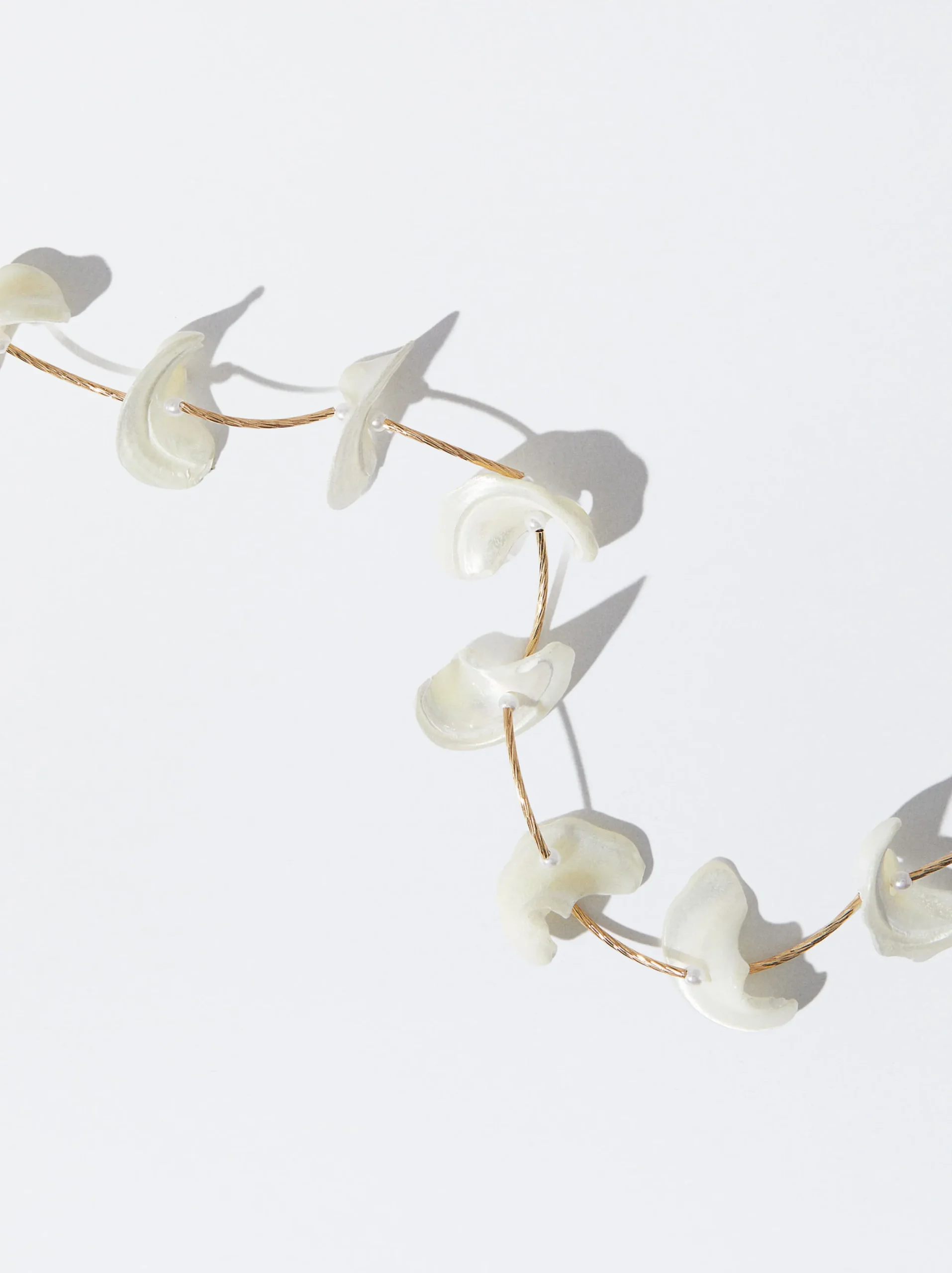 PARFOIS Collar De Concha Blanco Cheap