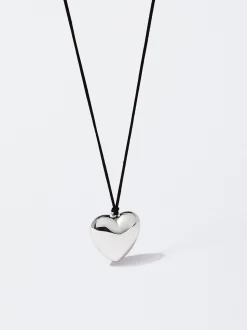 PARFOIS Collar De Cuerda Con Coraz&oacute;n Negro Shop