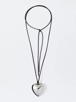 PARFOIS Collar De Cuerda Con Corazón Negro Shop