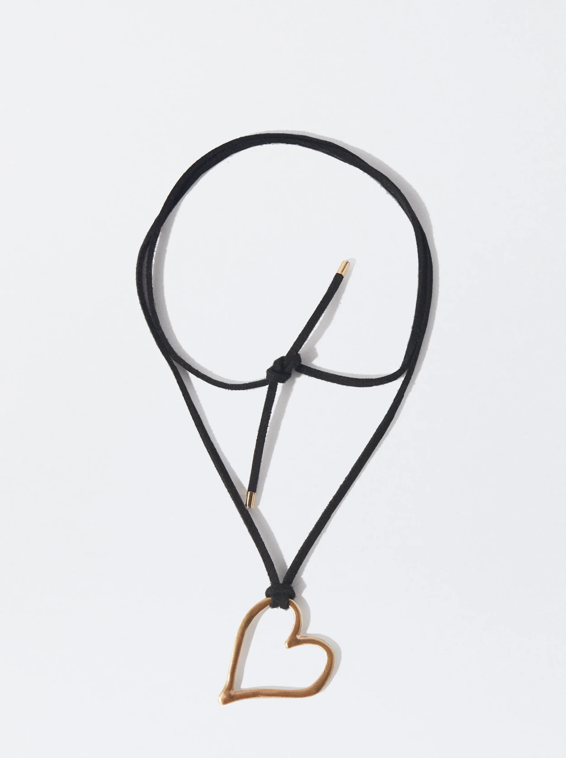 PARFOIS Collar De Cuerda Con Corazón Negro Best