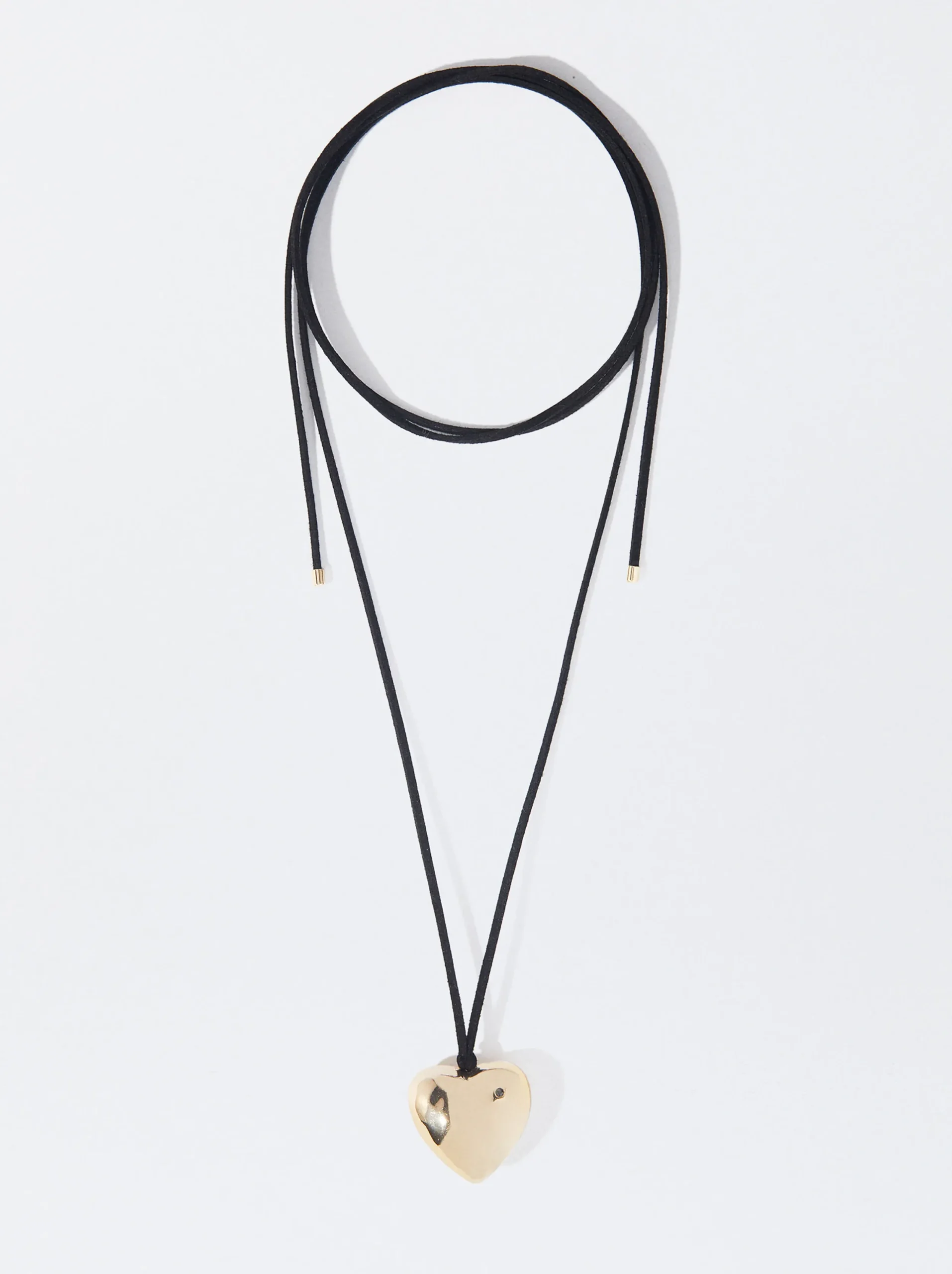 PARFOIS Collar De Cuerda Con Corazón Negro Fashion