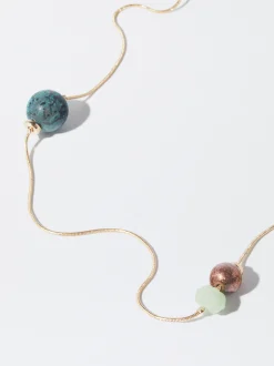 PARFOIS Collar De Oro Con Piedras Multicor Online