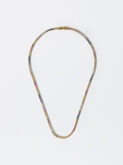 PARFOIS Collar De Plata 925 Con Circonitas Multicor Cheap