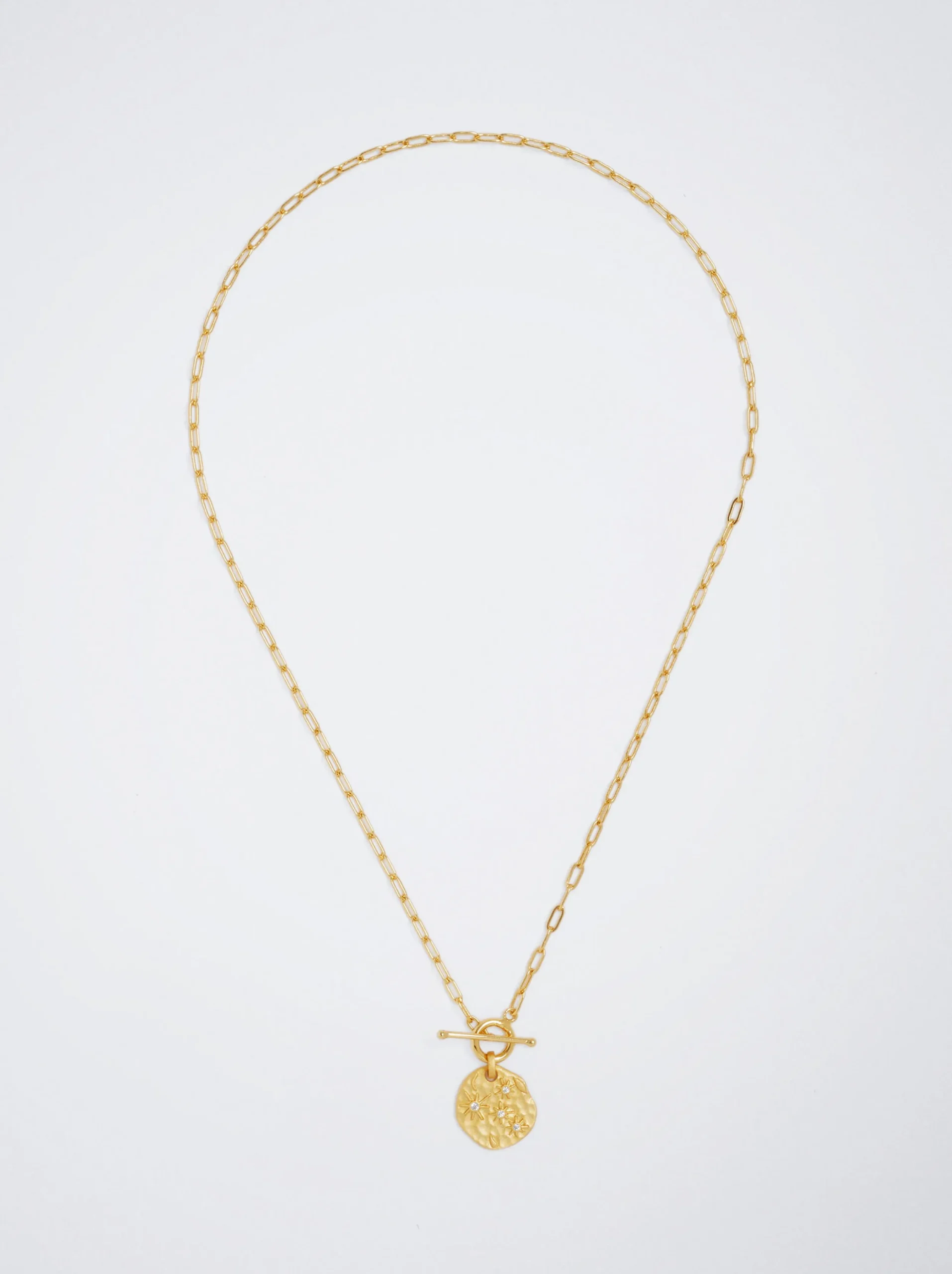 PARFOIS Collar De Plata 925 Con Circonitas Dorado Cheap