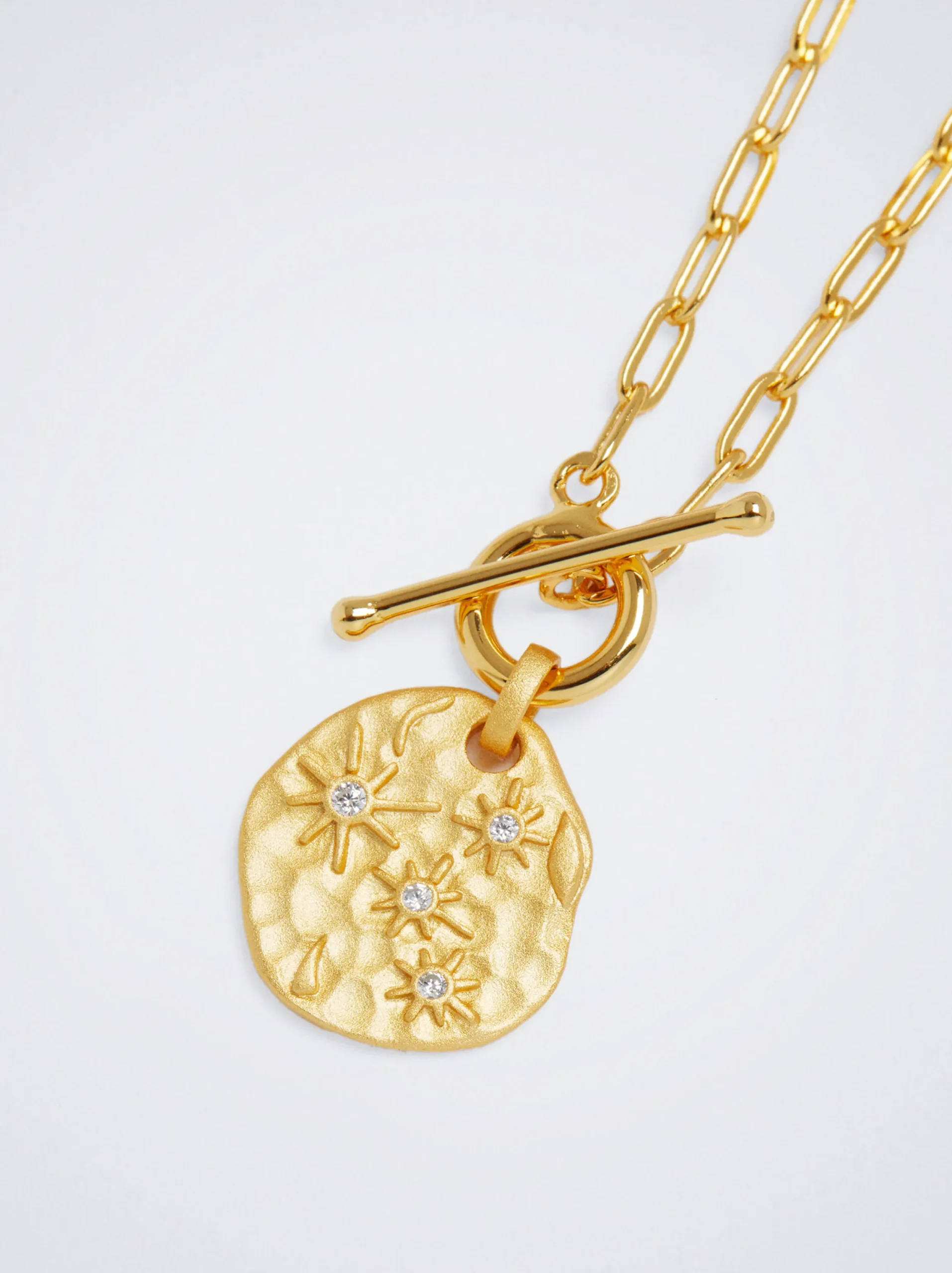 PARFOIS Collar De Plata 925 Con Circonitas Dorado Cheap