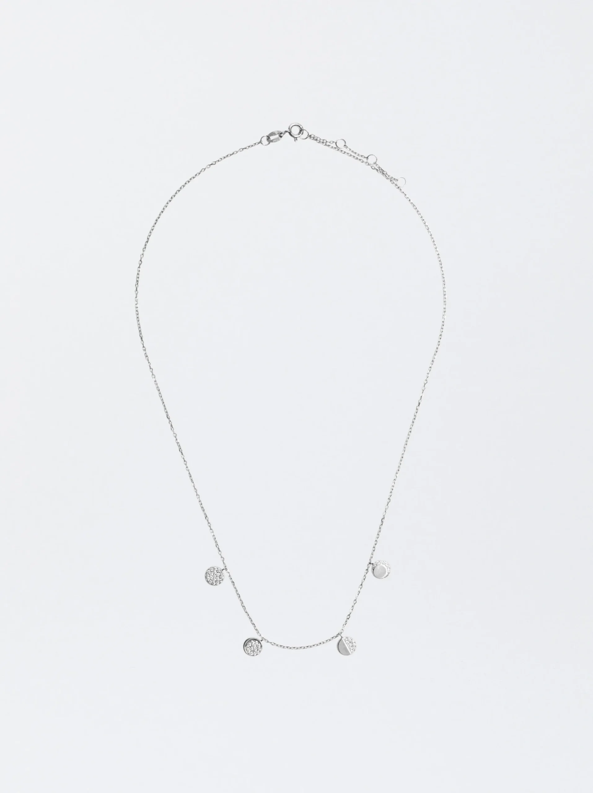 PARFOIS Collar De Plata 925 Con Circonitas Plateado Sale