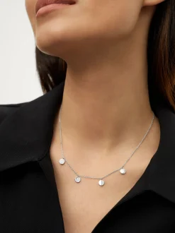 PARFOIS Collar De Plata 925 Con Circonitas Plateado Sale