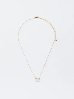 PARFOIS Collar De Plata 925 Con Piedra - Cuarzo do Rosa Store