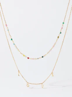 PARFOIS Collar De Plata 925 Multicolor Multicor Hot
