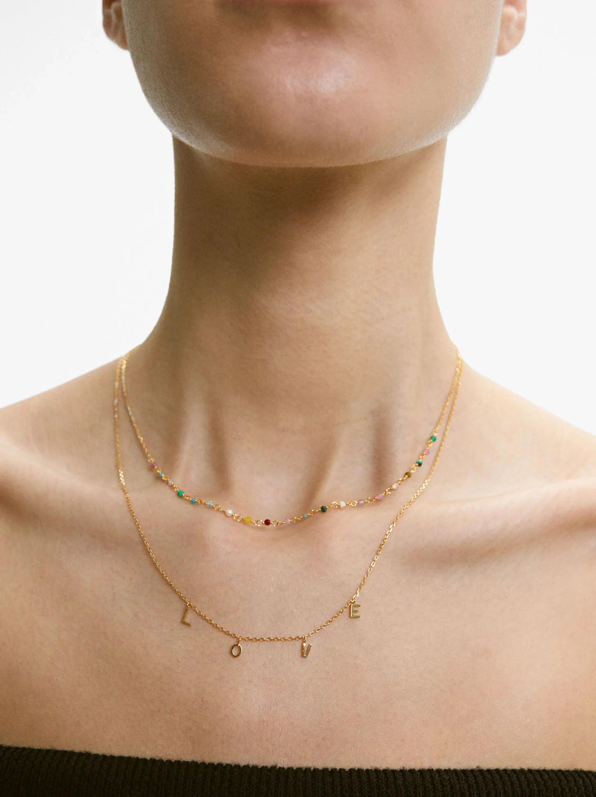 PARFOIS Collar De Plata 925 Multicolor Multicor Hot