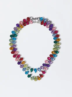 PARFOIS Collar Doble Lágrimas Multicolor Multicor Fashion