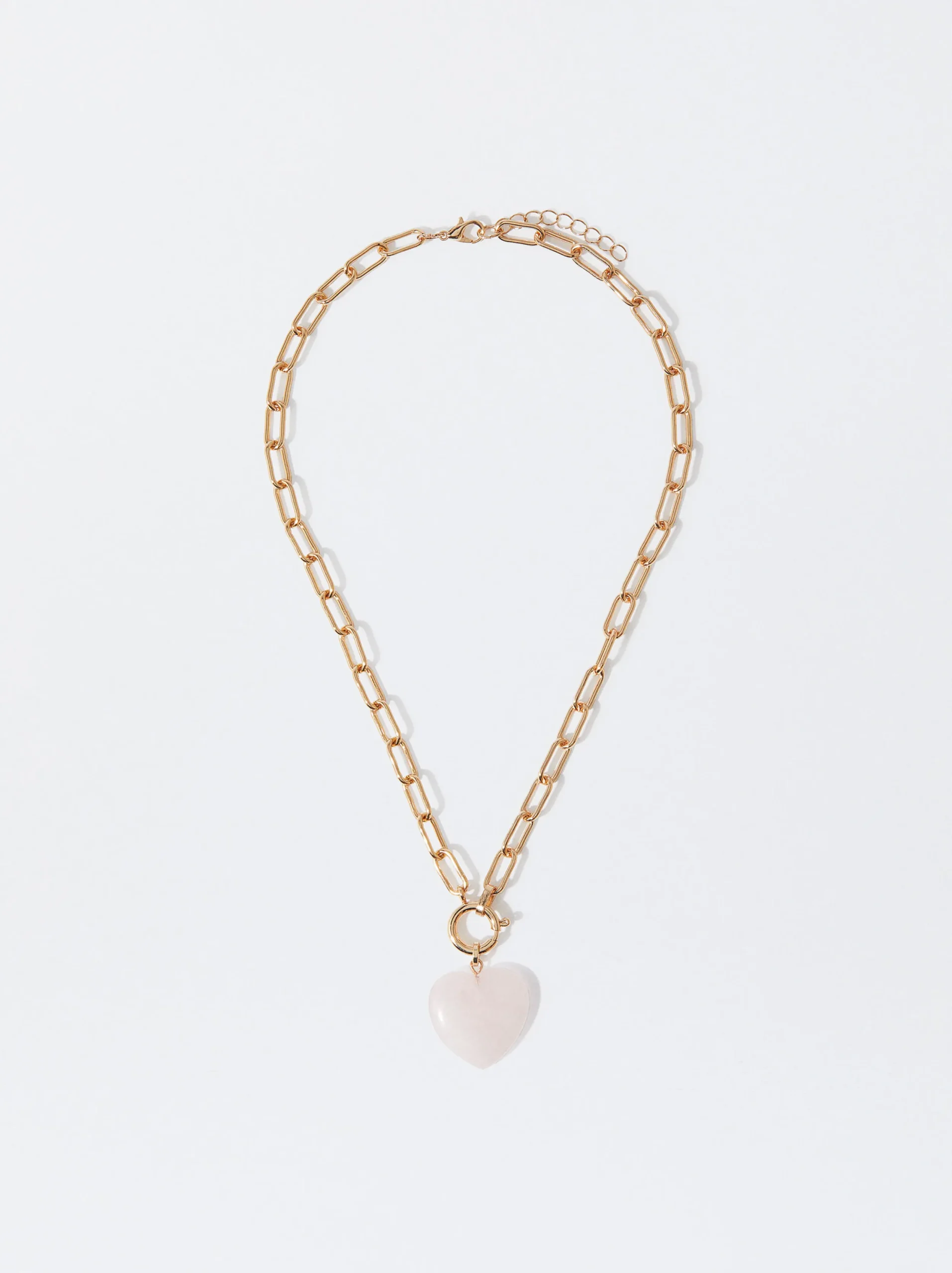 PARFOIS Collar Dorado Com Colgante De Corazón Azul Best