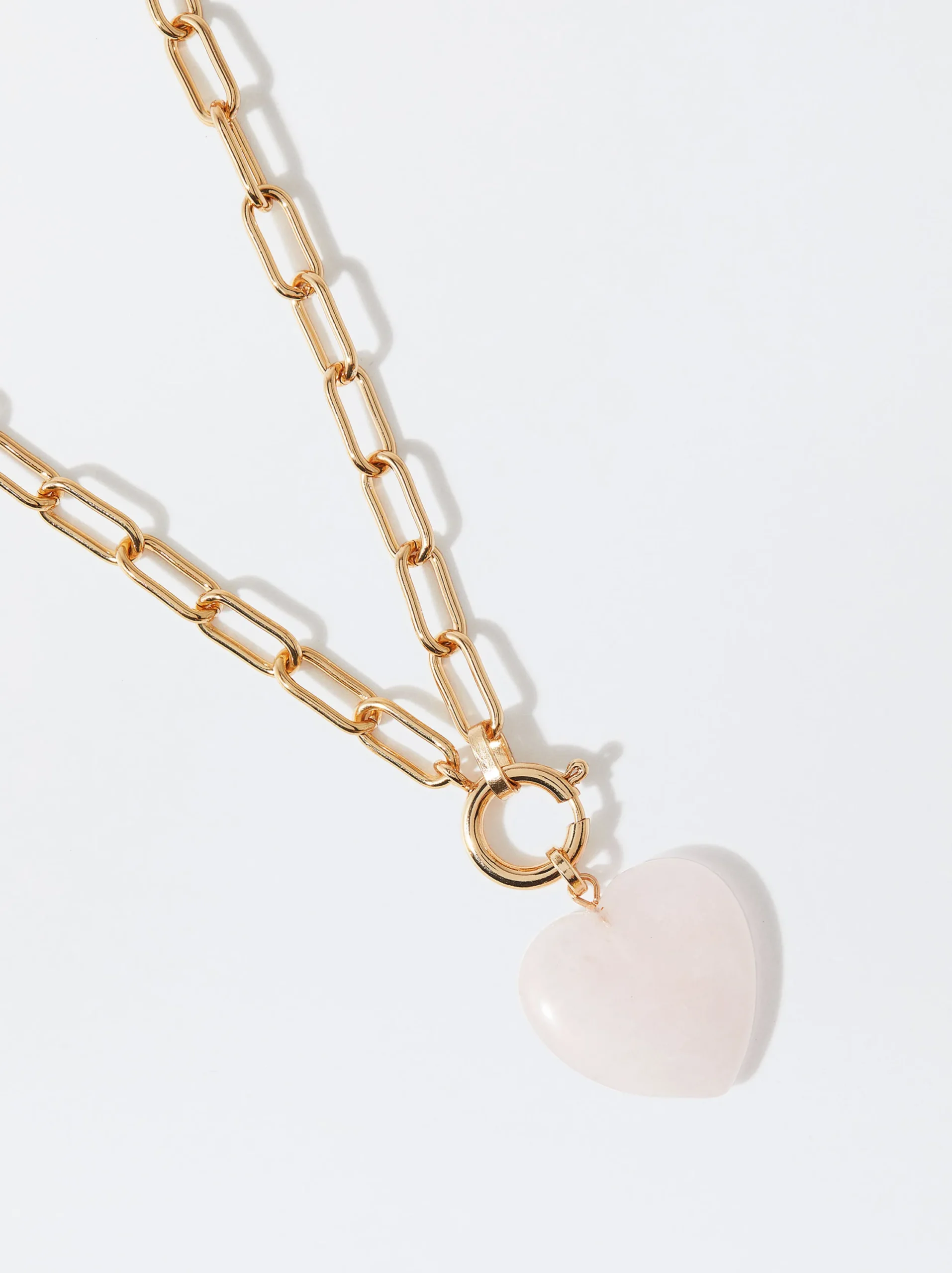 PARFOIS Collar Dorado Com Colgante De Corazón Azul Best