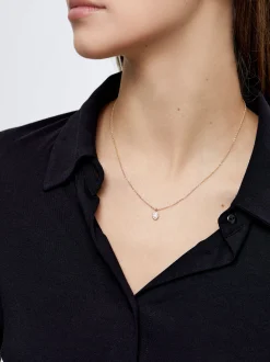 PARFOIS Collar Con Circonitas Dorado Flash Sale