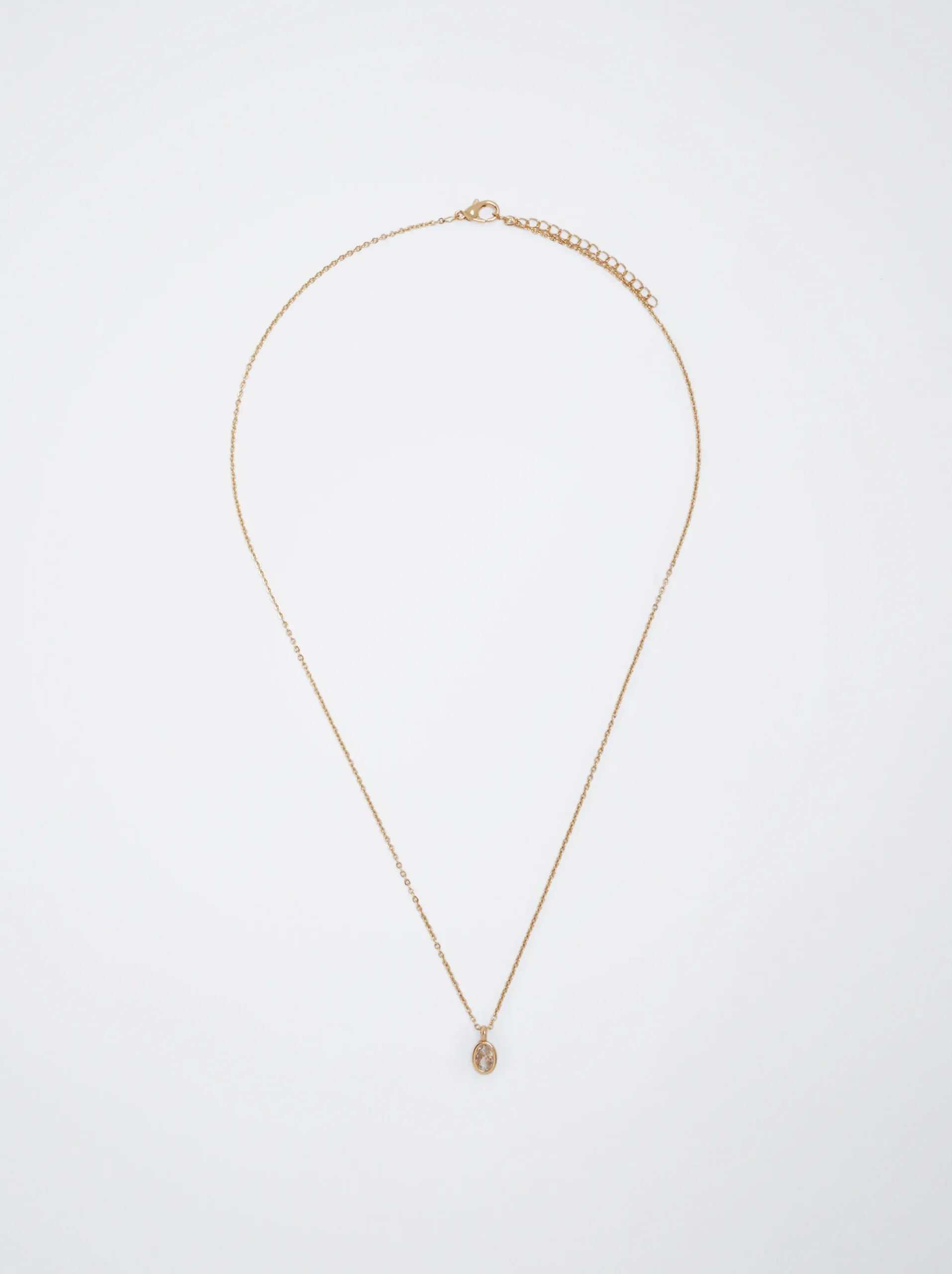 PARFOIS Collar Con Circonitas Dorado Flash Sale