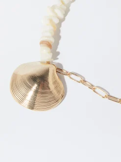 PARFOIS Collar Con Concha Dorado Online