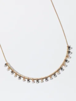PARFOIS Collar Dorado Con Cristales Negro Store