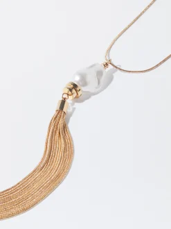 PARFOIS Collar Con Perla Dorado Best