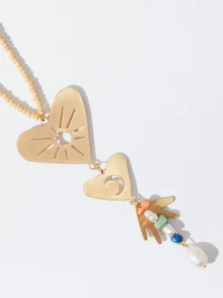PARFOIS Collar Dorado Con Perla De Agua Dulce Multicor Online