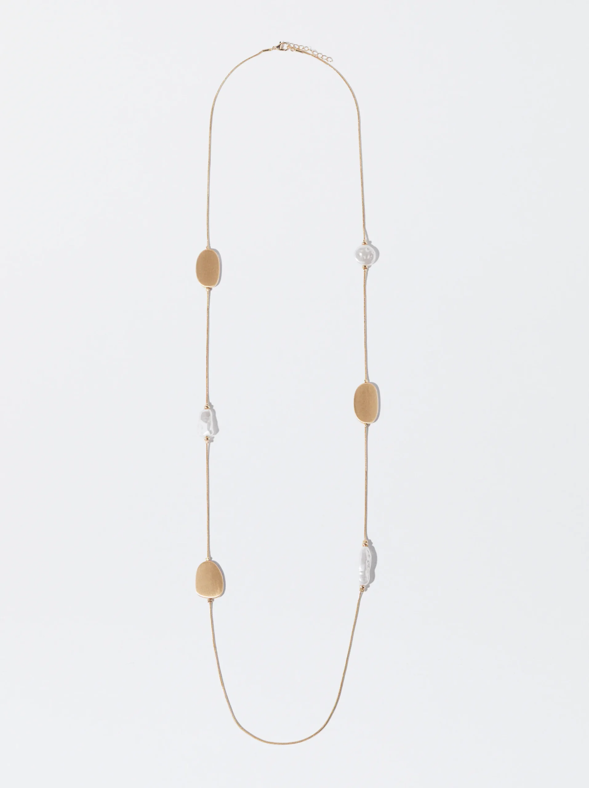 PARFOIS Collar Con Perlas Dorado Clearance