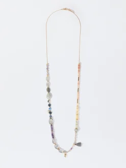 PARFOIS Collar Dorado Con Piedras Multicor Cheap