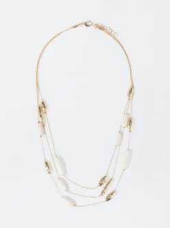 PARFOIS Collar Dorado Esmaltado Beige Discount