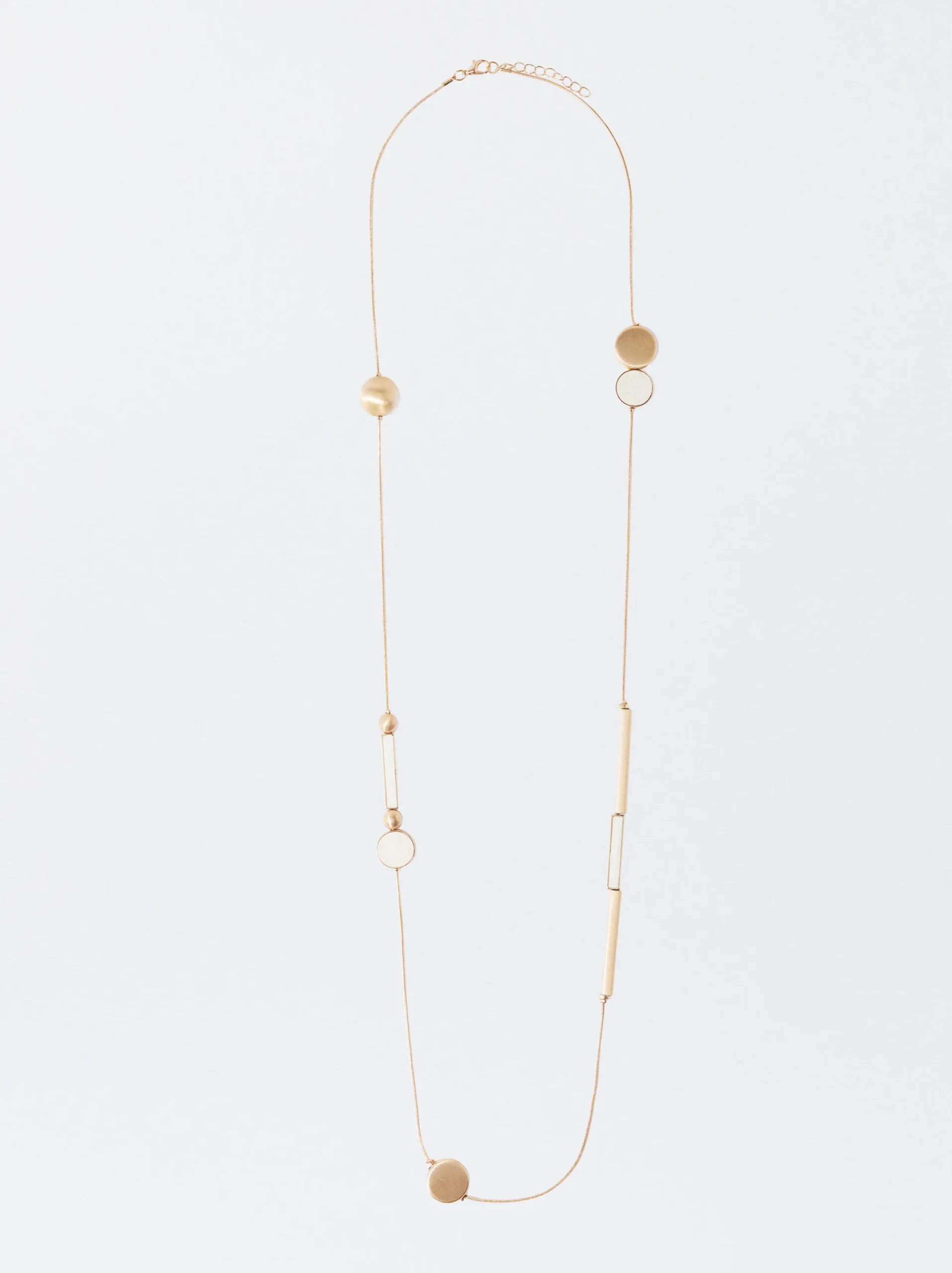 PARFOIS Collar Dorado Esmaltado Beige Sale