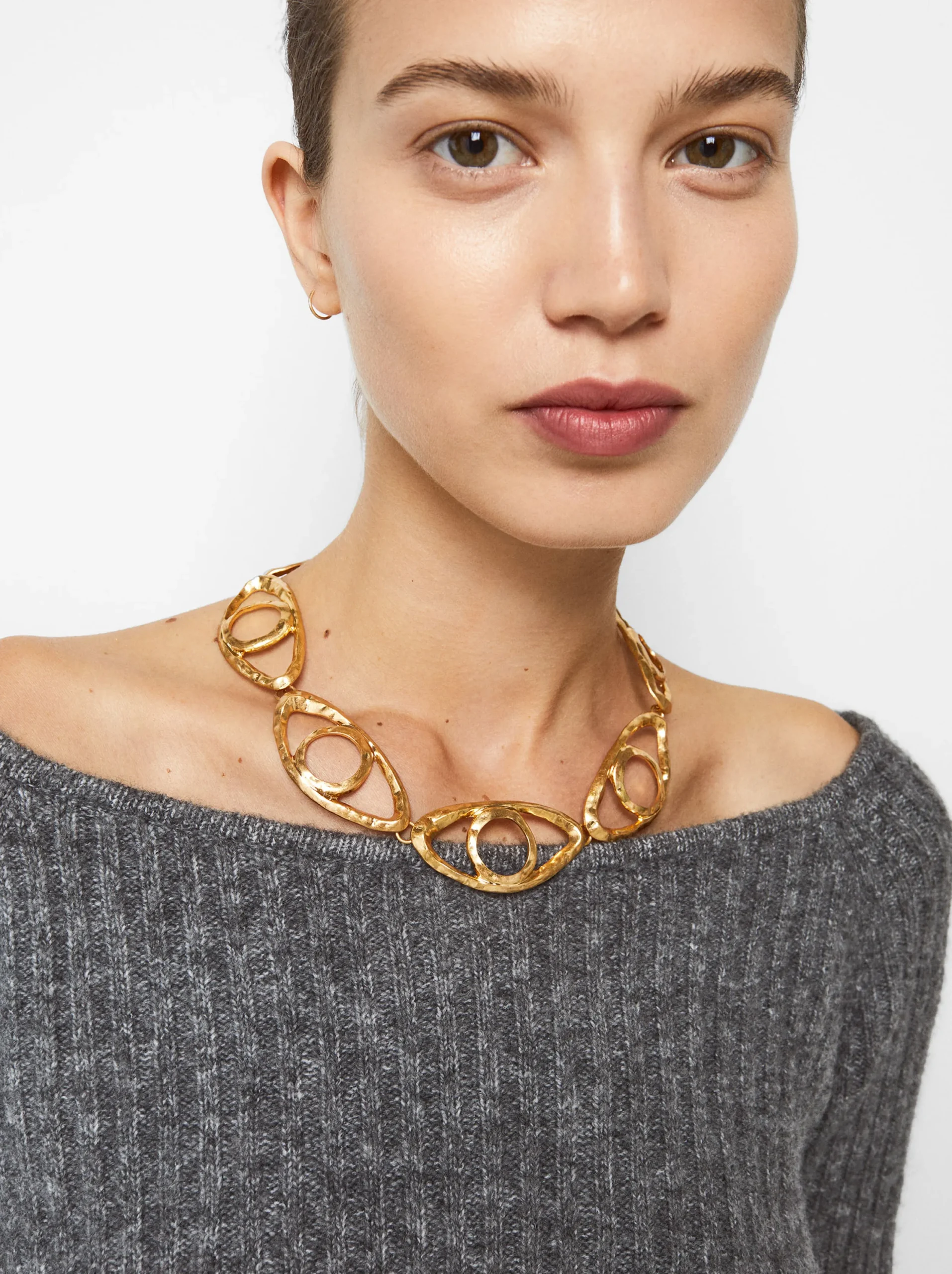 PARFOIS Collar Ojos Dorado Flash Sale