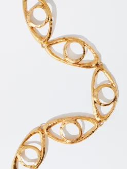 PARFOIS Collar Ojos Dorado Flash Sale