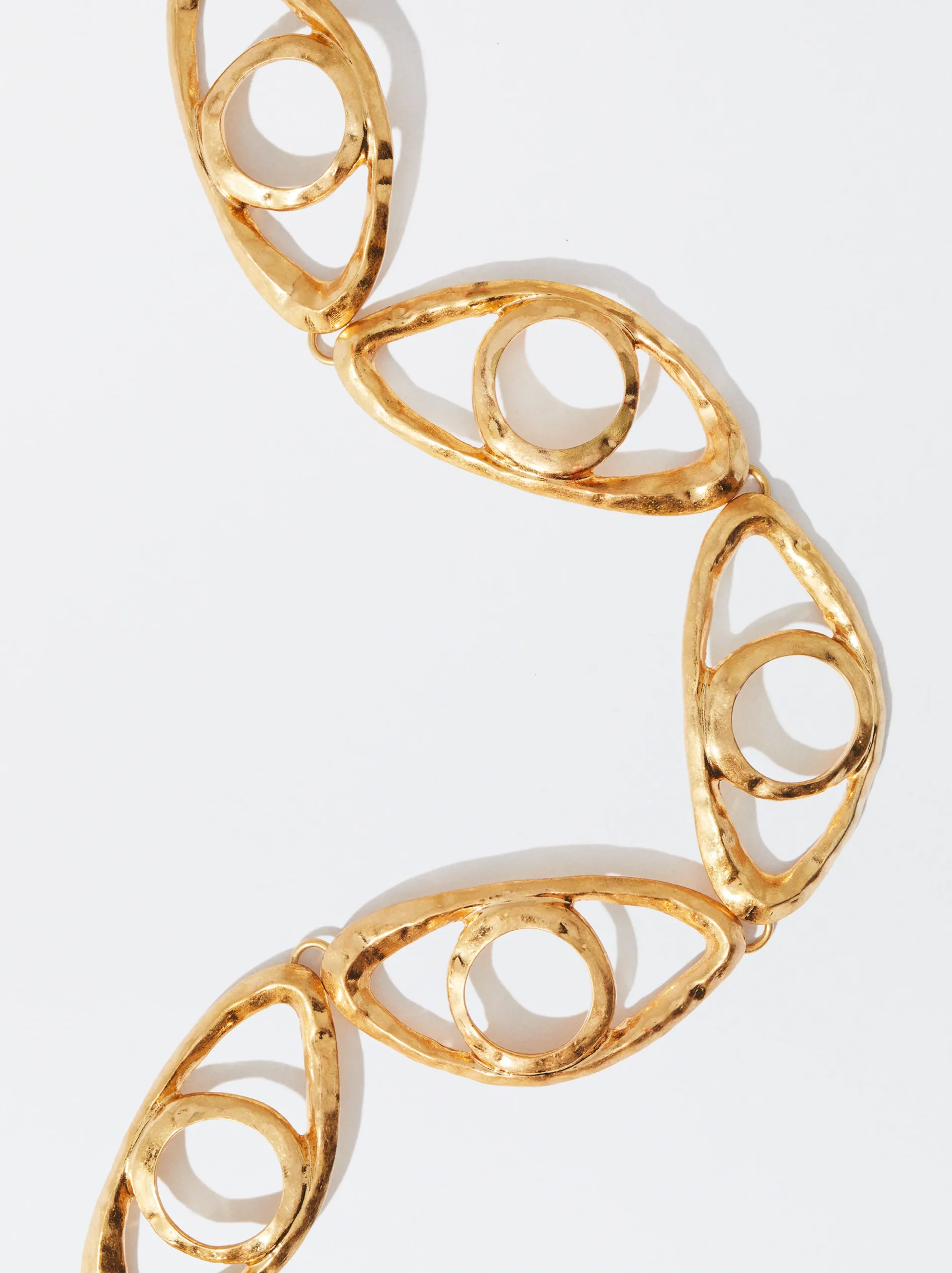 PARFOIS Collar Ojos Dorado Flash Sale