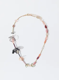 PARFOIS Collar Esmaltado Con Flores Multicor Best Sale