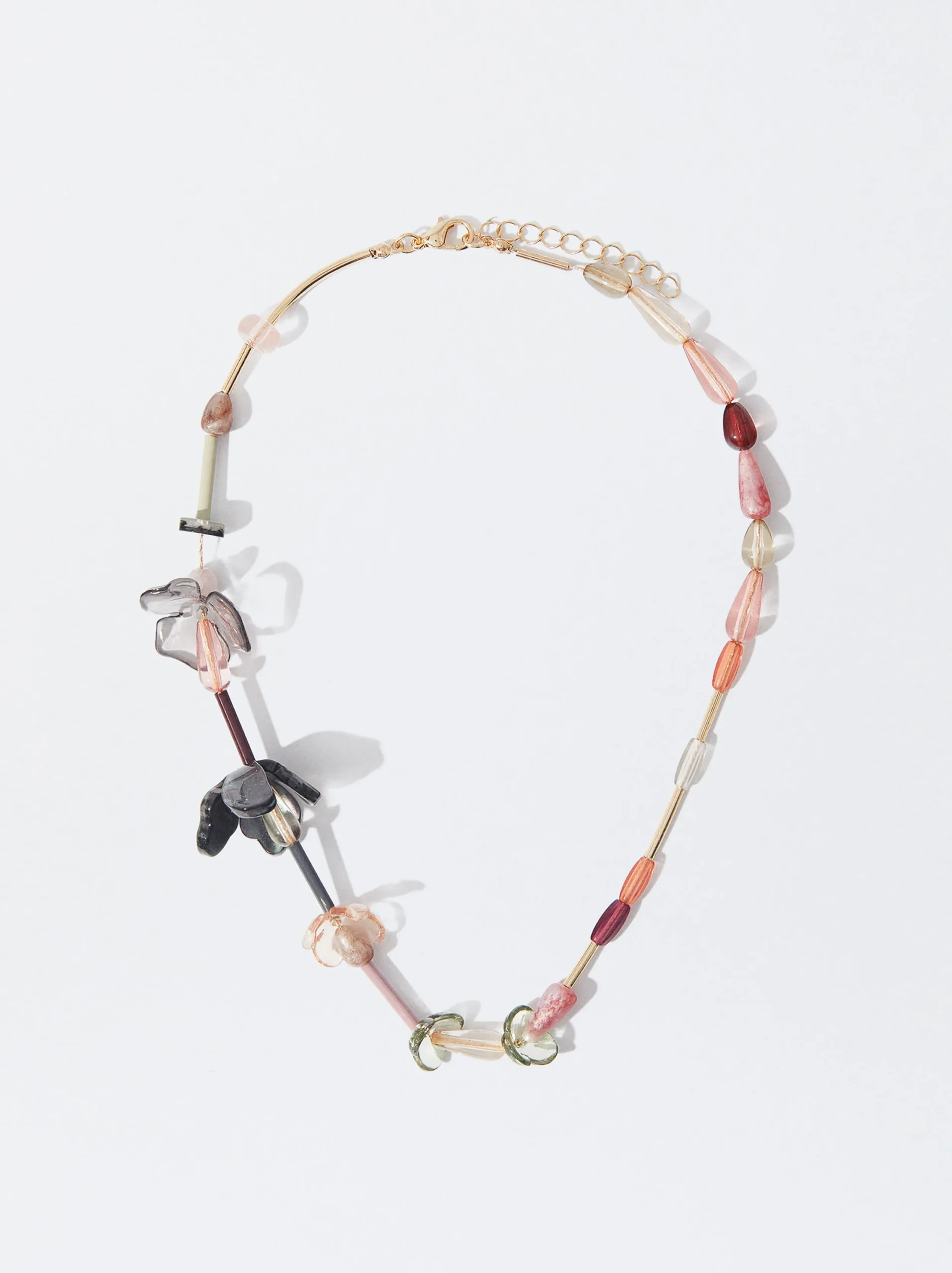 PARFOIS Collar Esmaltado Con Flores Multicor Best Sale