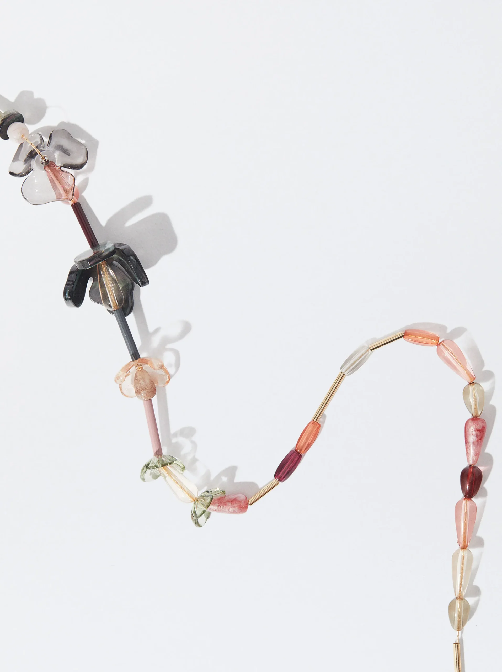 PARFOIS Collar Esmaltado Con Flores Multicor Best Sale
