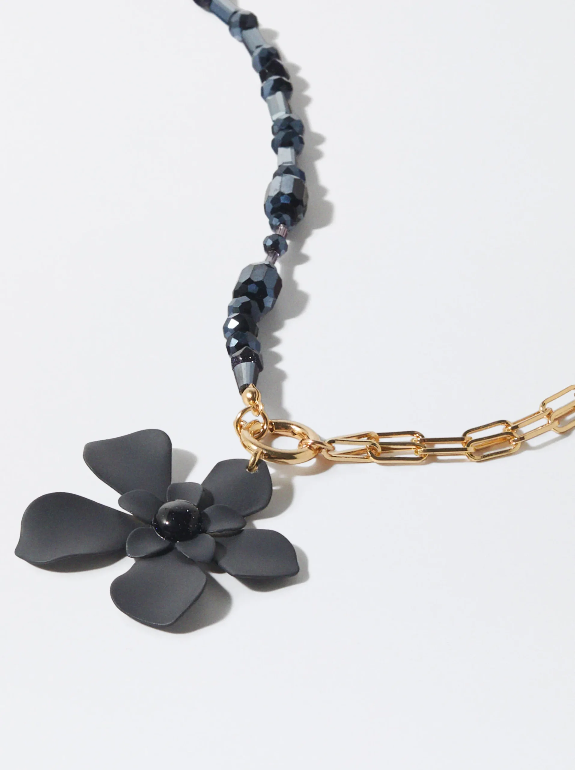 PARFOIS Collar Flor Con Piedras Multicor Clearance